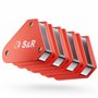 S&R Mini Aimants de Soudure - Positionneur Magnétique à Equerre Lot de 4 aimant 58 x 50 mm avec angle 45°