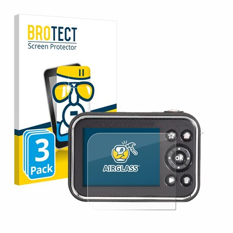 brotect Protection Écran Verre pour Vtech Kidizoom Video Studio HD (3 Pièces) Film Protecteur Vitre 9H [Anti-Rayures