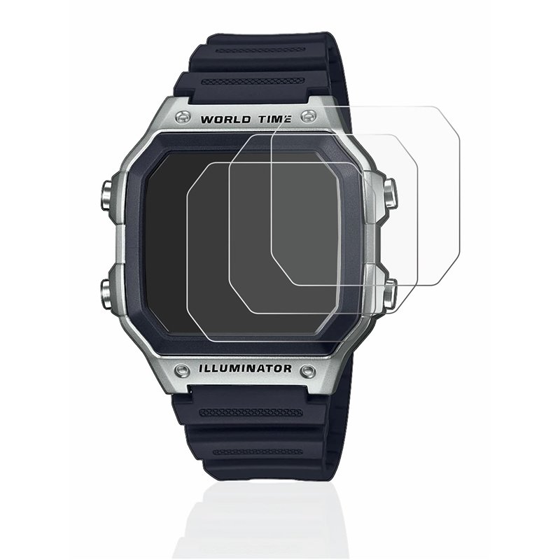 Image secondaire de savvies Protection Ecran pour Casio AE-1200WH-1CVEF (6 Pièces) - Film Protection Ultra Clair
