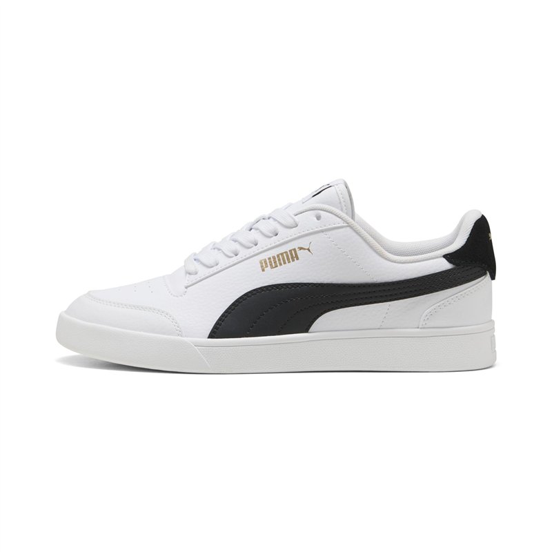 PUMA Unisex Shuffle Baskets, Puma White Puma Black Puma Team Gold, 41 EU