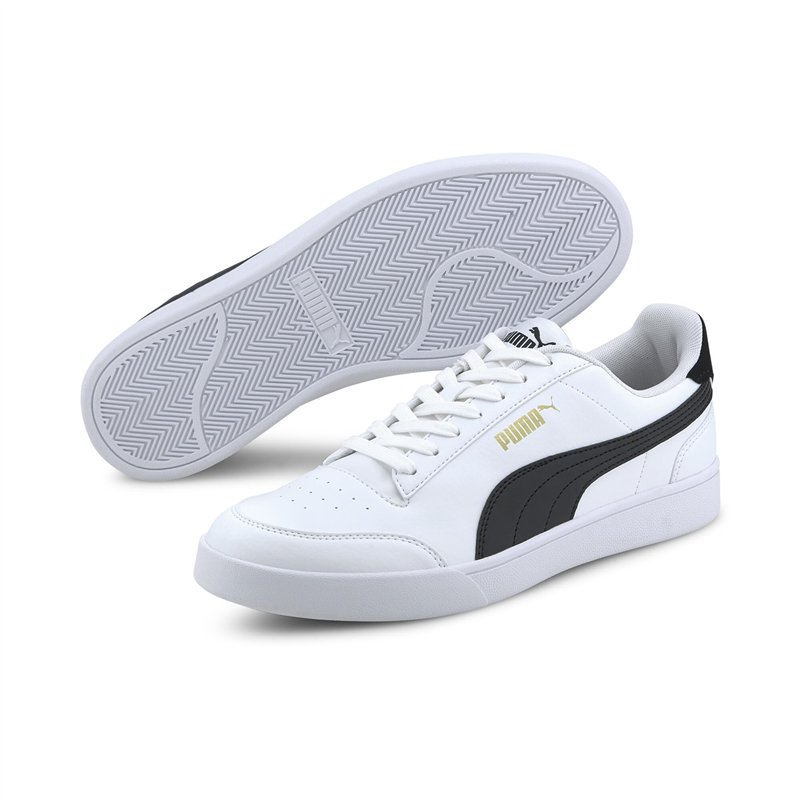Image secondaire de PUMA Unisex Shuffle Baskets, Puma White Puma Black Puma Team Gold, 39 EU