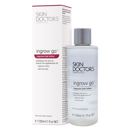 Skin Doctors Ingrow Go Lotion | Lotion pour poils incarnés | Appliquer en prévention sur les jambes