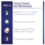 Oral-B Pro 3 3000 Brosse À Dents Électrique Rechargeable Avec 1 Manche Capteur De Pression Et 1 Brossette , Noir, Élimine Jusqu’