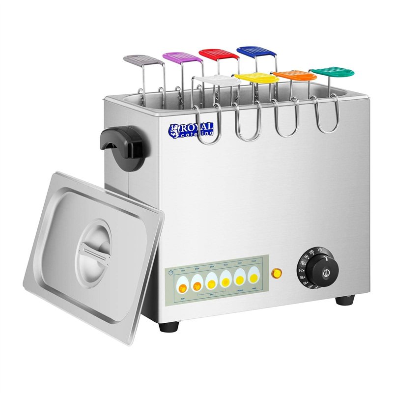 Image secondaire de Royal Catering Cuiseur à œufs cuit-œufs électrique coquetier professionnel RCEB-8T (2 600 watts, Jusqu’à 8 œufs, Acier inoxydable)