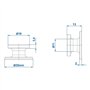 MULTIBROS Lot de 30 boutons de bâche ronds pour remorque, bâche et boutons en plastique