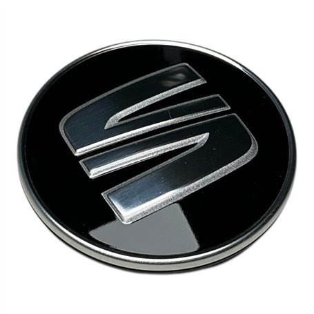 Seat 5F0601171CBX Enjoliveur (1 pièce) Enjoliveur de moyeu Noir/argenté