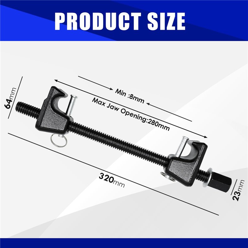 Image secondaire de CCLIFE 2 pièces Compresseurs de Ressorts Amortisseur pour Voiture Griffes 320mm