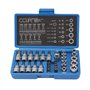 CCLIFE 34 Pièces Coffret douilles torx femelle 3/8" profil E4-E20