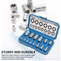 CCLIFE 14 pièces Coffret douilles torx femelle 1/4" 3/8" 1/2", Douille torx profilés E E4-E24