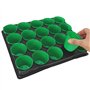 com-four® 40x Pots de Culture avec Plateaux pour Plantes - Jardinière - Plateau à graines pour Plantes en Croissance - Kit de Cu
