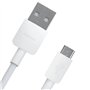Huawei Câble de données / câble de charge - Micro USB - Gris/blanc - Compatible avec les téléphones portables Huawei avec port m