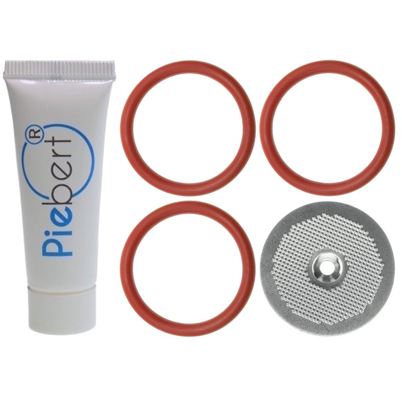Piebert Kit d'entretien 200915 (5 pièces) pour tous les groupes de percolation DeLonghi avec instructions [code QR]