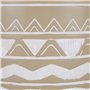 Cache-Pot Support Plantes Beige avec 3 Pieds en Bois 25 cm de Diamètre Motif Ethnique Peint à la Main pour Extérieur et Intérieu