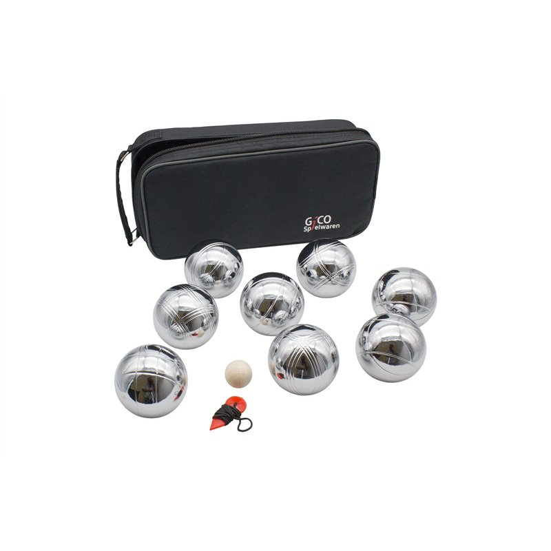 GICO Jeu de 8 Boules de pétanque en Sac de Transport Solide - 720 g - 3268