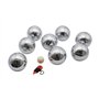 GICO Jeu de 8 Boules de pétanque en Sac de Transport Solide - 720 g - 3268