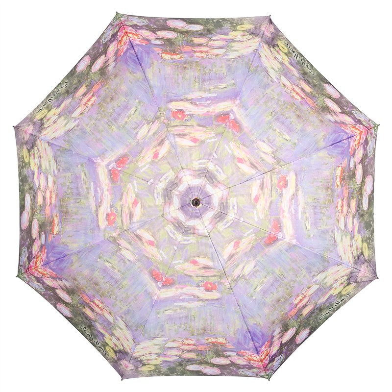 Image secondaire de VON LILIENFELD® Parapluie Claude Monet: Nénuphars Ouverture Automatique Résistant au Vent Fleur Canne Grand Robuste Arte
