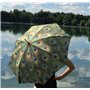 VON LILIENFELD® Parapluie Canne Grand Robuste Ouverture Automatique Femme Homme Paon