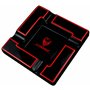 GERMANUS Cendrier Cigare "Quatuor" Noir Rouge