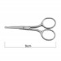 K-Pro Ciseaux poils de nez & oreilles Ciseaux cheveux - Visage Cheveux Ciseaux arrondis