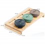 Mahlzeit Lot de 3 mini cocottes avec support en bois - 3 x 250 ml - En fonte émaillée - Petite cocotte