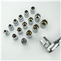 HASKYY® - Lot de 21 clés à douille multidents avec profil 12 et 6 pans, 8-36 mm, XZN Torx