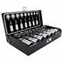Haskyy Professional 16 pièces Jeu de douilles Torx d'embouts I Jeu d'écrous I T30-T70 55mm de long I E10-E20 39mm de long