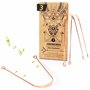 Nature Nerds - Cure-langues en cuivre (3 pièces) - Jihwa Prakshalana - Un rituel de désintoxication ayurvédique avec le gratte-l