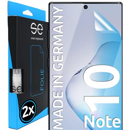 2x se® Film de Protection 3D Transparent pour Samsung Galaxy Note 10