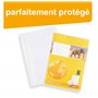 perfect line • 25 protège cahier 21x29.7 DIN-A4, grainés, PP recyclable, protege cahier transparent FABRIQUÉ EN ALLEMAGNE (21 x