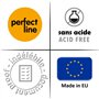 perfect line • 25 protège cahier 21x29.7 DIN-A4, grainés, PP recyclable, protege cahier transparent FABRIQUÉ EN ALLEMAGNE (21 x