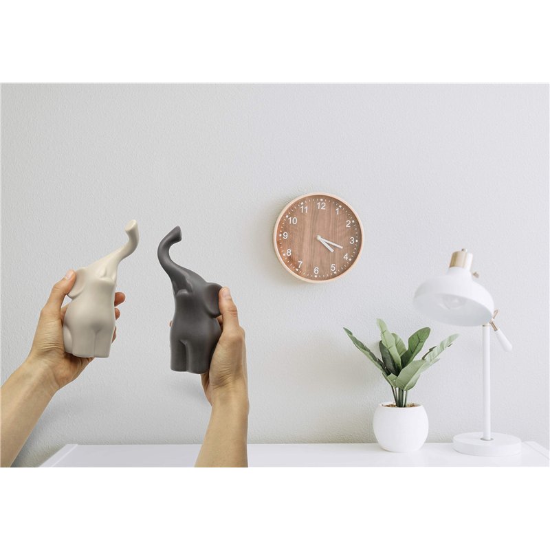 Image secondaire de Couple harmonieux d’éléphants en céramique Beige & Gris - Sculpture Moderne, Couple de Deux éléphants indépendants - Figurine de