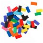 Calmado - 360pcs Pierres Domino/Dominos en Bois Domino Family Edition Ensemble + Sac + Livret