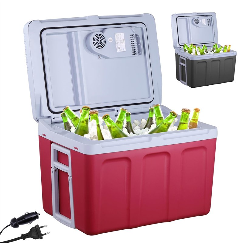 AREBOS Glacière 40 litres | pour Refroidir & Maintenir au Chaud | Réfrigérateur Mobile | 12/230 V pour Voiture & Prise de Couran