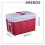 AREBOS Glacière 40 litres | pour Refroidir & Maintenir au Chaud | Réfrigérateur Mobile | 12/230 V pour Voiture & Prise de Couran