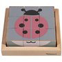 Kindsgut Jeu d’éveil Puzzle Cube en Bois, Jouets en Bois pour Les Petits Enfants, Design Simple et Couleurs subtiles pour Le Pla