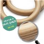 Kleintober Anneaux de Gymnastique et Fitness | En bois de qualité supérieure | Gym Ring | Extérieur et Intérieur | Musculation e