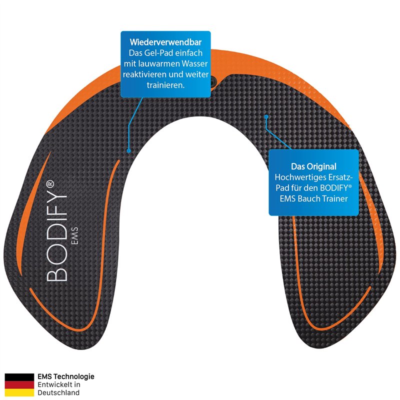 Image secondaire de Bodify Lot de 2 coussinets de rechange d'origine (sans contrôleur) - Entraîneur de hanche EMS - Pour homme et femme