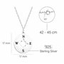 Sofia Milani - Collier pour Femme en Argent 925 - avec Pendentif en Forme de Boussole - N0431