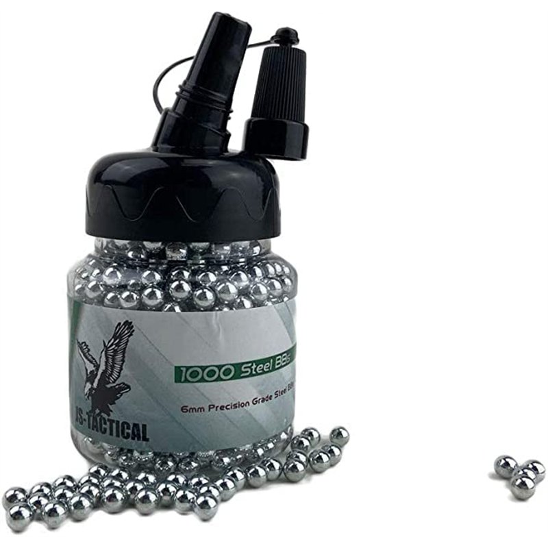 Image secondaire de Airsoft premium billes d'acier 6mm 1000 Pièces Airsoft munitions