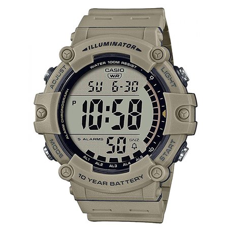 Casio Unisexe-Adulte Analogique Quartz Montre avec Bracelet en AE-1500WH-5AVEF