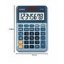 Casio MS88EM Calculatrice de Bureau Coût de Conversion de Devises à 8 Chiffres avant en Aluminium de marge de vente, Alimenté pa