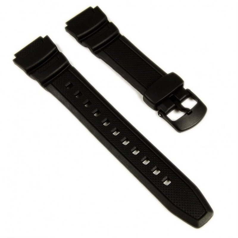 Casio 10360831 Bracelet en résine pour Montre d'homme Noir 24