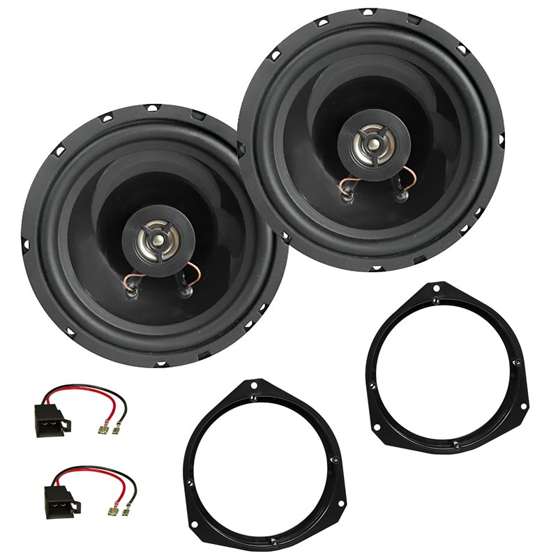 Image secondaire de Sound-way Kit Autoradio Haut-parleurs Enceintes 2 Voie 16,5 cm 120 Watts Compatible avec Fiat, Opel, Alfa Romeo, Renault, Lancia