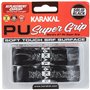Karakal PU Supergrip Lot de 2 Grips de Rechange pour Raquette de Tennis/Badminton/Squash (Noir)