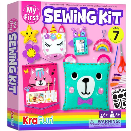 KRAFUN Kit de Couture Licorne pour Enfants dès 5 Ans