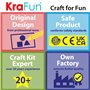 KRAFUN Kit de Couture Licorne pour Enfants dès 5 Ans, 7 Projets Débutants (Poupées, Oreillers), Feutre, Instructions, Boîte Réut