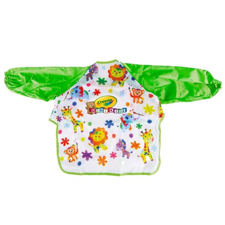 CRAYOLA Mini Kids Tablier de protection à manches longues