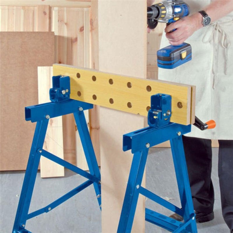 Image secondaire de Draper 09951 Établi pliant (Import Grande Bretagne), Bleu,brun