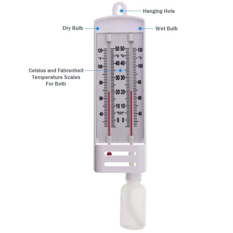 Image secondaire de Brannan Ciseau de maçon pour hygromètre Wet & Dry ampoule - C & F