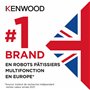 Kenwood Prospero+ KHC29.H0WH, Robot de Cuisine Patissier Multifonction, Mélanger, Battre et Pétrir, Blender 1.5L, Bol Multifonct